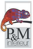 Logo P & M Interieur, Eksaarde