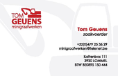 Logo Tom Geuens Minigraafwerken, Lommel