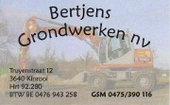 Logo Bertjens Grondwerken NV, Molenbeersel