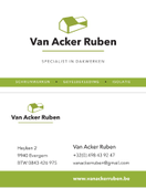 Logo Van Acker Ruben, Evergem