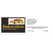 Logo Dakwerken Tim Vervoort, Geel