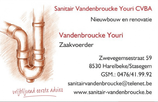 Sanitair Vandenbroucke Youri CVBA