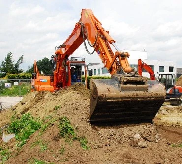 Plaatsen van septische putten Kaulille ( Bocholt), Limburg