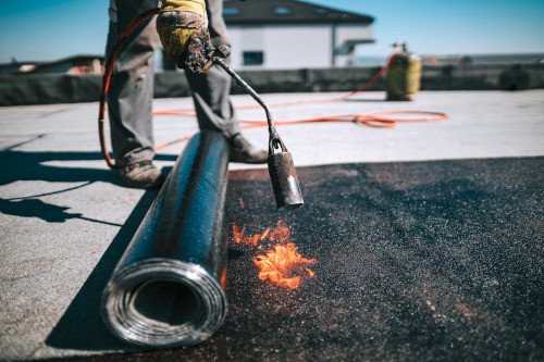 Plaatsen van nieuwe daken Helchteren, Limburg